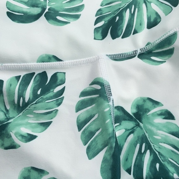 NWT Wildfox Luxe Legging Tropical Banana Leaves - Picture 8 of 10